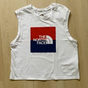 North Face Ladies White Flag Tank Top XL